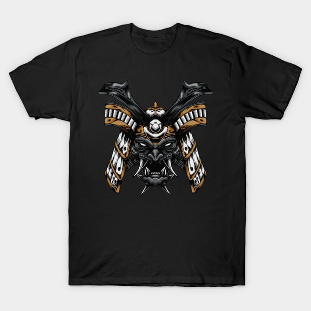 samurai skull T-Shirt by Invectus Studio Store